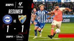 Sobre el final, Alavés rescató un punto ante Málaga