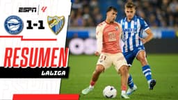 ¡El Alavés rescata el empate 1-1 ante el Málaga con gol de Aitor Mañas al último minuto!